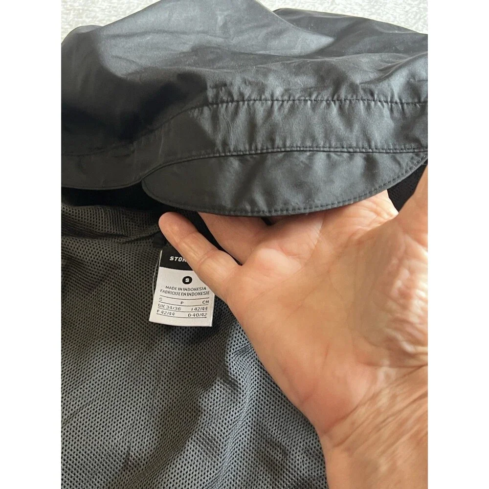 Nike Storm-FIT  Hooded Windbreaker/Rain Jacket Men’s S Black Full-Zip Reflective
